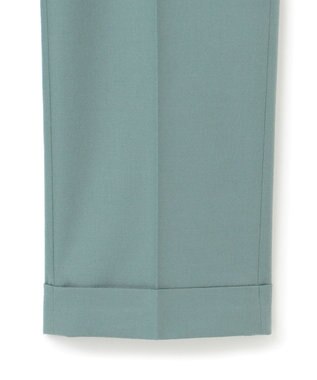 J.PRESS MEN 【J.PRESS ORIGINLAS】1001 PAPER FLANNEL PIPED STEM 1TUCK / JAPAN MADE ピーコックグリーン系