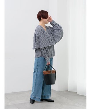 Te chichi ビッグフリルブラウス ブラック