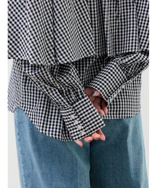 Te chichi ビッグフリルブラウス ブラック