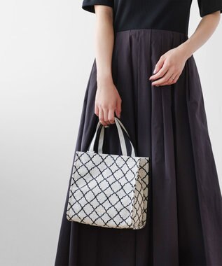 TOCCA CHECKER CLOVER EMBROIDERY MINI ミニバッグ ブラック系