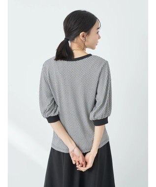 earth music&ecology ギンガムパフＴＥＥ Black