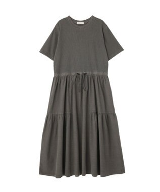Green Parks ドロストピグメントドッキングワンピース Gray