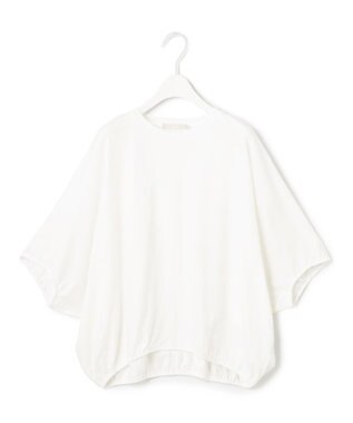 ICB L 【接触冷感・速乾・洗える】Ly.Coハイゲージ ドルマンスリーブプルオーバー オフホワイト系