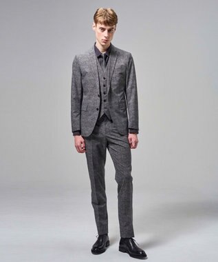 JOSEPH HOMME 新色【セットアップ対応 / 後ろウエストゴム仕様】クールドッツストレッチ　テーパードパンツ / CITY EASY ＜新色＞グレー系