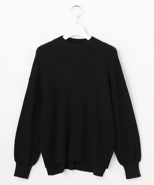 ANY SIS CICA加工 ビューティ畔ボトルネック ニット ブラック