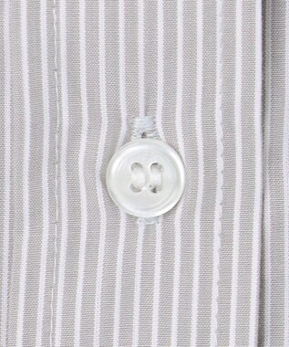 ANY 【手洗い可能/抗菌防臭/速乾/UVカット】ショート丈シャツ グレーピンストライプ