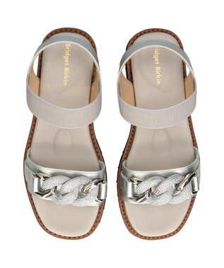 Bridget Birkin 【Bridget Birkin】キラキラチェーンアクセントサンダル シルバー