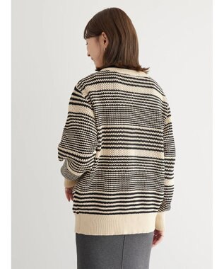 AMERICAN HOLIC エコカルットクルーネックカーディガン Border