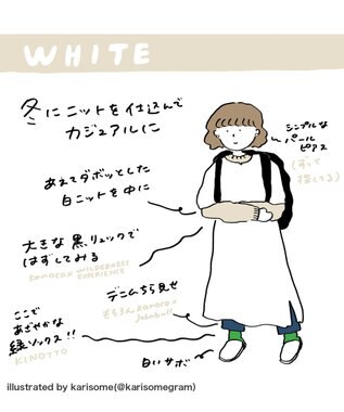 WHITE MAILS 【Kanocoコラボ】ビッグシルエット ワンピース＜洗える・抗菌・消臭・速乾・UVケア＞ オフホワイト