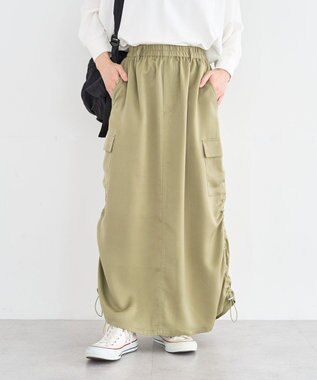 Green Parks サテンカーゴスカート
