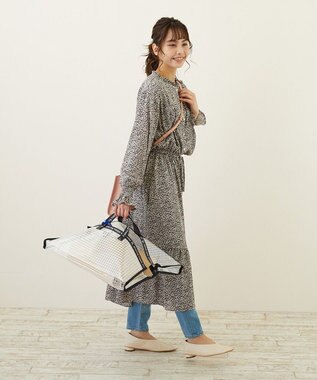 ROOTOTE 6787【テイクアウトバッグ Lサイズ】/ CJ.テイクアウェイルー.PVCメッシュL-A 01：ブラック