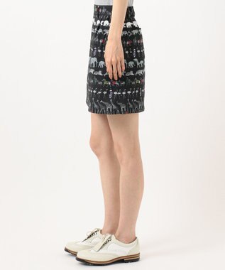 23区GOLF 【WOMEN】【ストレッチ】オリジナルパレード柄 クールメッシュスカート ブラック系5