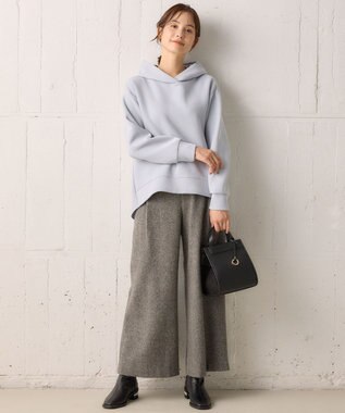 組曲 ダンボールジャージーバックフリル パーカー サックスブルー系