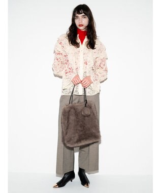 Te chichi レースフリルレイヤードブラウス《2025winter catalog item》 クリーム