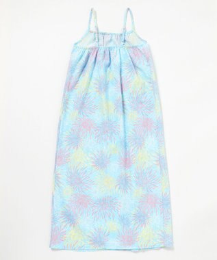 ANY KIDS 【簡単着付け】2WAY セパレート浴衣セット サックスブルー×花火