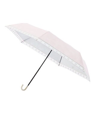 MOONBAT estaa 晴雨兼用 折りたたみ傘 オーガンジーマーガレット 日傘 遮光 遮熱 UV ペールピンク