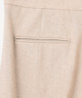 BEIGE， 【洗える】CAROLE / リネンライクフルレングスワイドパンツ Sand
