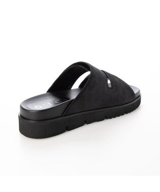 MODE ET JACOMO <D'ICI>フットベッドハラコスポーツサンダル ブラック