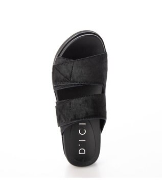 MODE ET JACOMO <D'ICI>フットベッドハラコスポーツサンダル ブラック