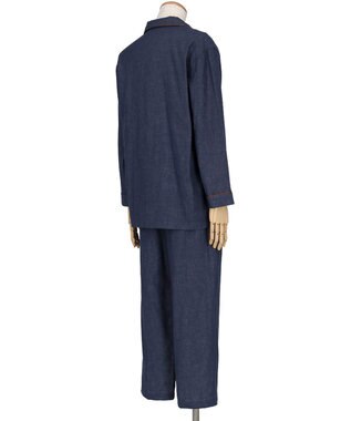 ワコール／睡眠科学 メンズ パジャマ 長袖 長ズボン 綿100%(本体) 二重ガーゼ YGX519 睡眠科学／ワコール コン