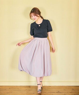 Feroux リボンアクセント Ｔシャツ ブラック系