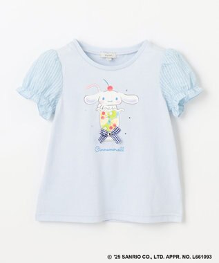 ANY KIDS 【any FAM ×サンリオキャラクターズ】パフスリーブ Tシャツ シナモロール×サックスブルー