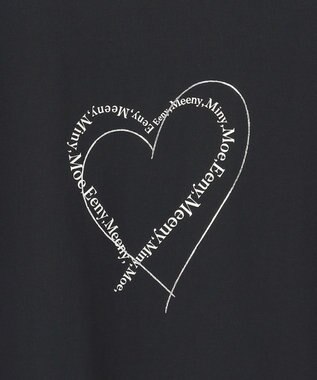 ANY SIS 【洗える】アソートロゴ Tシャツ ハートブラック