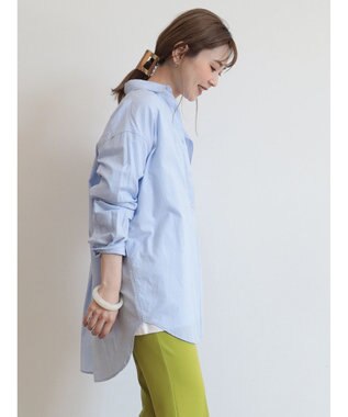 AMERICAN HOLIC ＵＶカット加工バックタックシャツチュニック Pink