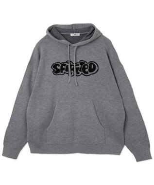 WEGO 【ユニセックス着用ITEM】ジャガードグラフィックパーカー グレー