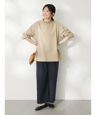 CRAFT STANDARD BOUTIQUE 衿フリルブラウス Beige