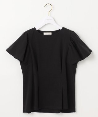 ANY SIS 【接触冷感】美人 フリルスリーブ カットソー ブラック