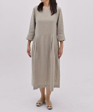 muuc 小花柄刺繍のバレエシューズ ベージュ