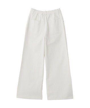 YECCA VECCA 綿麻バギーツイルパンツ Off White