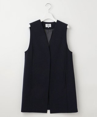 J.PRESS LADIES T/Rアルガンシルク ジレ ネイビー系