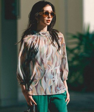  【WEB限定】Ratti ペインティングプリント ブラウス