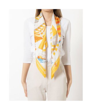 UNBILLION カカトゥ kakatoo / ヨット柄シルクスカーフ イエロー