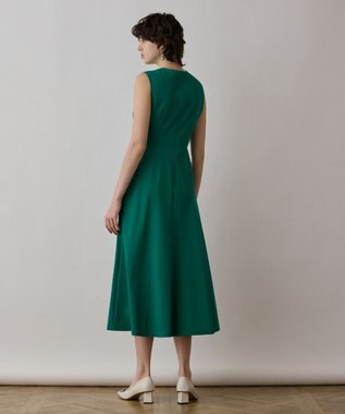 GRACE CONTINENTAL ステッチカットワンピース グリーン