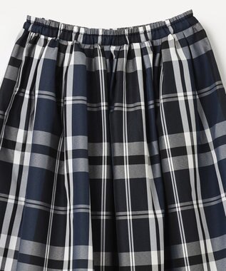 ANY KIDS カラー チェック スカート ネイビー系チェック