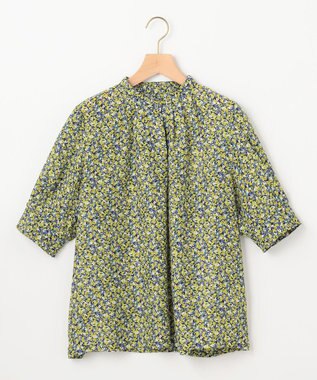 組曲 S ミニフラワープリント ブラウス イエロー系5