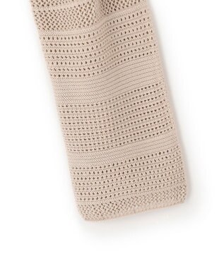 23区 【洗える】レーシーコットンコード ニット ベージュ系