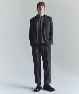 UNFILO MENS 【OCEANS 雑誌・web・YouTube 掲載】WOOL TOUCH 機能美ジャケット【東レ開発のウール見え高機能素材】 チャコール