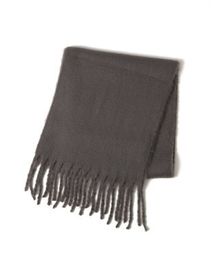 WEGO 【ユニセックス着用ITEM】ワイドフリンジストール ダークグレー