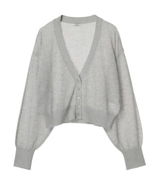earth music&ecology シアーラメＶネックカーディガン