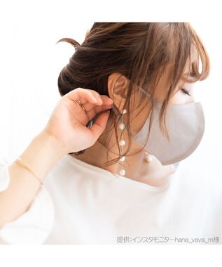 Mother garden 【Hinami】 抗菌 リバーシブル マスク 《ローズルージュ×ライトベージュ》【Sサイズ/Mサイズ】 ピンク（淡）