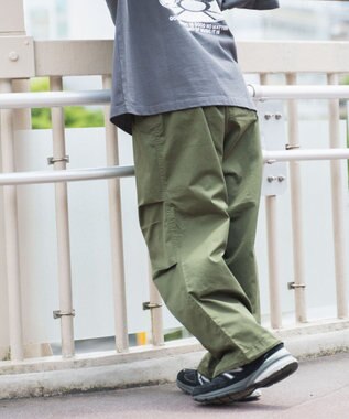 WEGO ワイドミリタリーパンツ カーキ