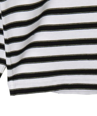 WEGO 【MLサイズ展開】ボーダーワンポイントT（LS） ホワイトボーダー