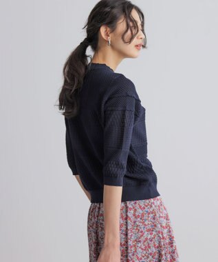 組曲 プティスカラレーシー ニット ネイビー系