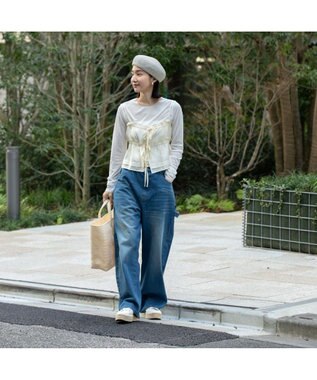 林八百吉商店 un chapeau　ペーパーブレードベレー グレー