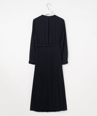 ANY SIS ノーブルプリーツ ワンピース ネイビー
