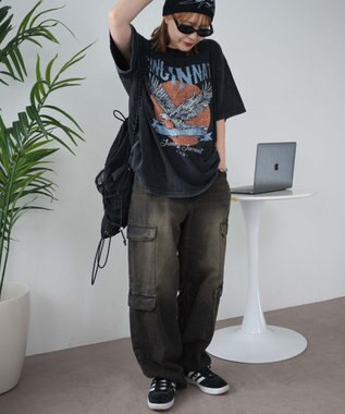 WEGO ヴィンテージウォッシュグラフィックBIGT 柄8